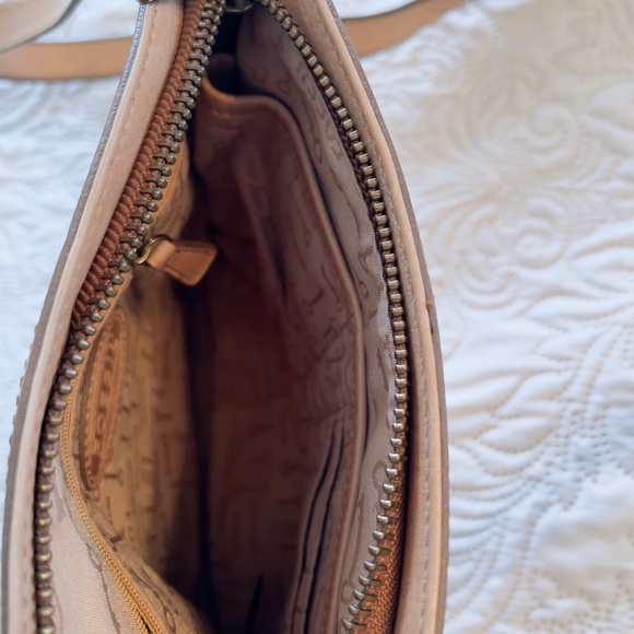 Fossil Tan Crossbody Bag with Adjustable Strap